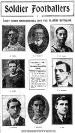 Luton Town players who joined the Footballers Battalion