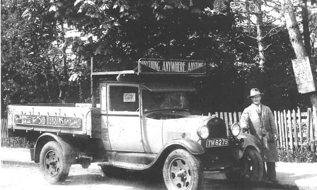 Sid Hubbins with one of his lorries in the 1930s