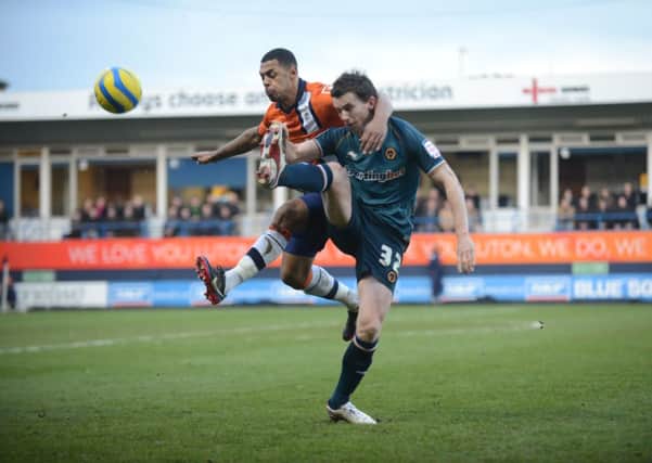 Kevin Foley in action against Luton