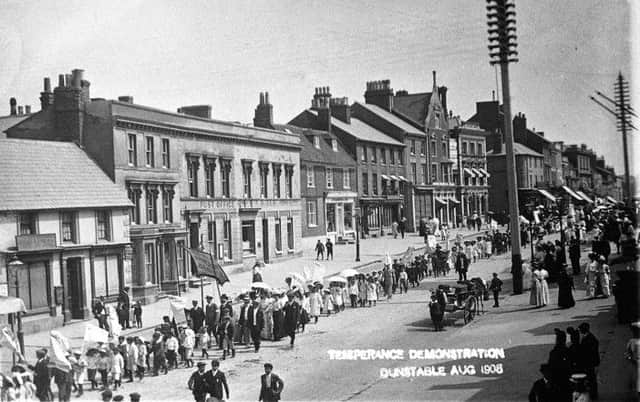 Temperance parade in Dunstable in 1908