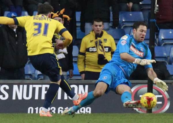 Mark Tyler saves from James Roberts