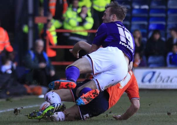 Cameron McGeehan was booked for this challenge