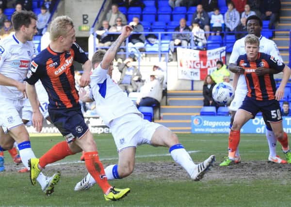 Mark Cullen goes close against Tranmere