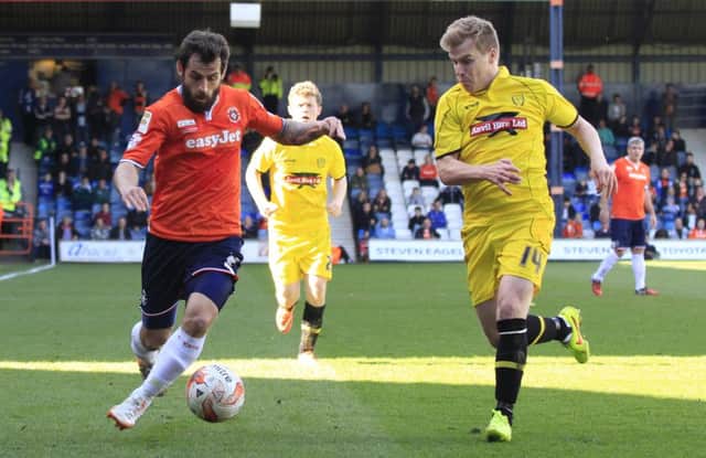 Alex Lawless in action against Burton on Saturday