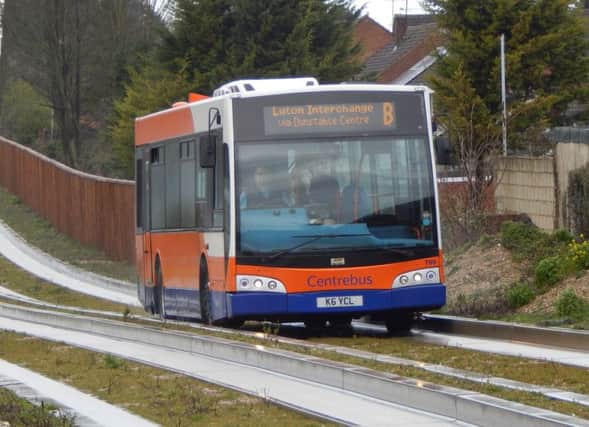 Stock image of the Luton-Dunstable Busway
