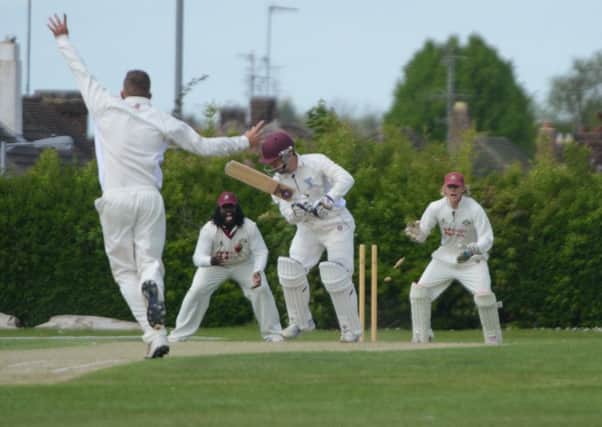 Bedfordshire lose a wicket against Cambridgshire. Pic: Joanna Cross.