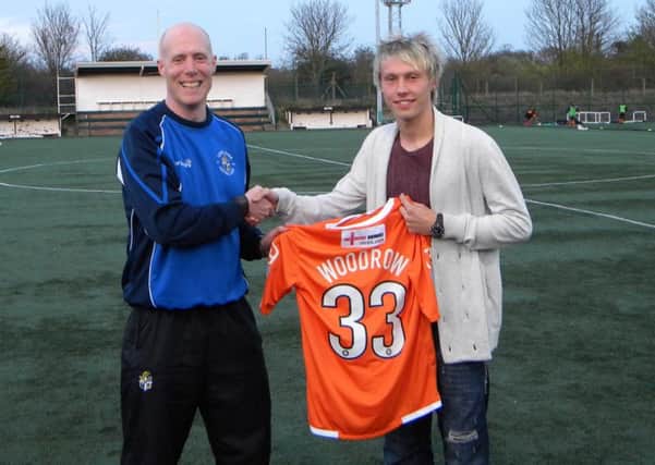 Cauley Woodrow during his time with Luton Town