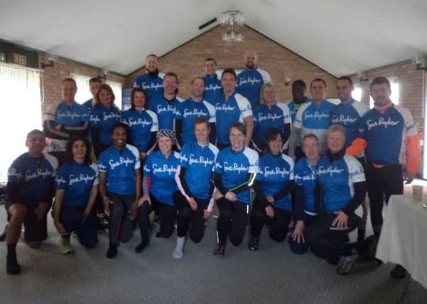 Luton charity cycle team raising funds for Sue Ryder.