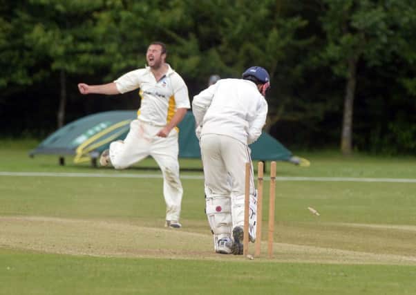 Dunstable lose a wicket against Flitwick