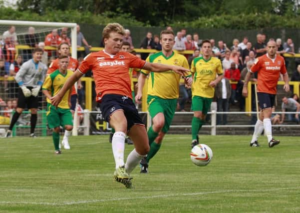 Cameron McGeehan in action against Hitchin