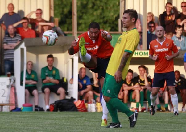 Nathan Doyle in action against Hitchin