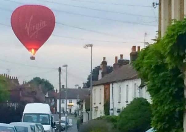 The hot air balloon was spotted over Toddington. Picture by Samantha Evans -44kNrS482BlCPpKpP77