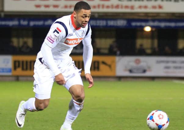 Andre Gray in action in his Luton Town days
