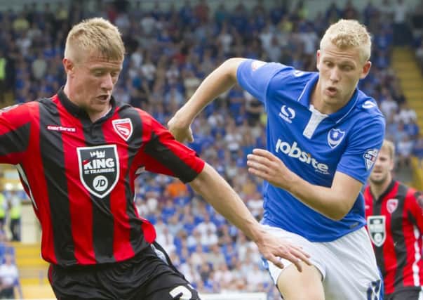 Jayden Stockley in action for Portsmouth. Pic: Barry Zee