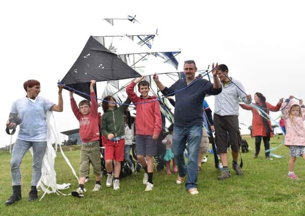Windcharmers took to Dunstable Downs for the annual pageant in spite of the weather