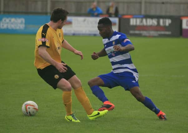 Action from Dunstable v Leamington