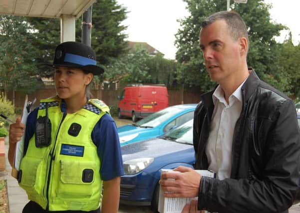 PCC Olly Martins with PCSO Narzia Ahmed