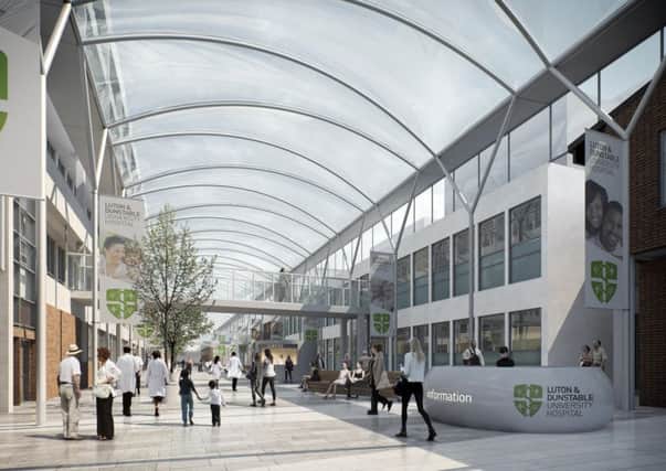 How the redeveloped hospital is projected to look