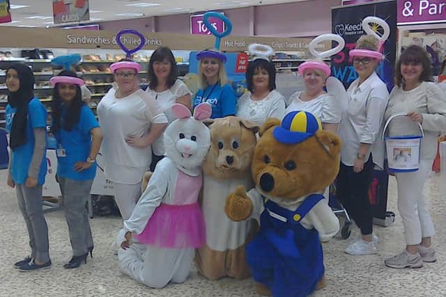 Tesco organised an Angel themed fun day to raise money to help Tony's Pay For An Angel campaign