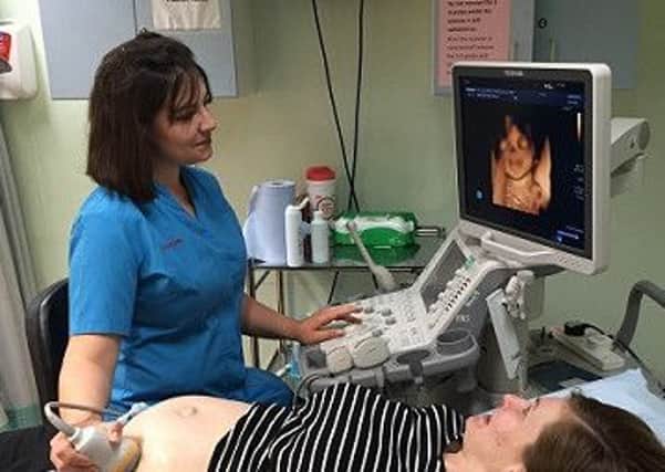3D baby scans at Bedford Hospital.