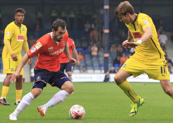Alex Lawless in action against Plymouth last season