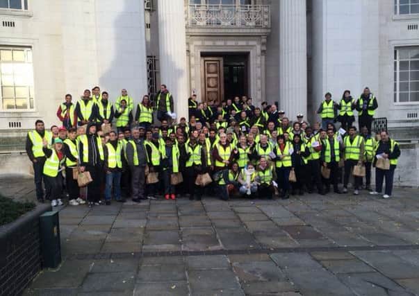 Volunteers for the Love Luton half marathon