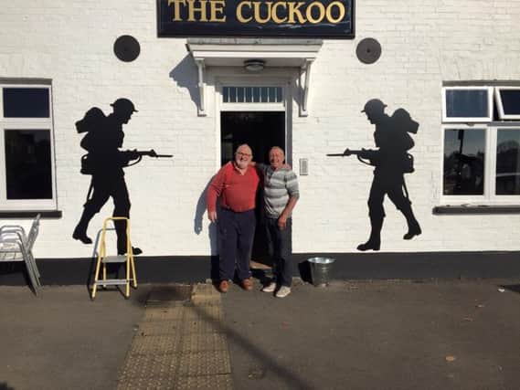 Alan and Dave outside the Cuckoo