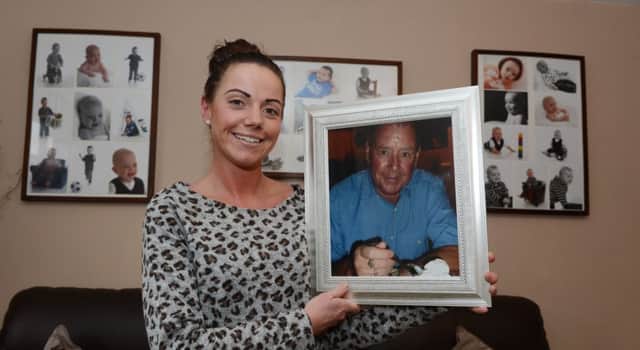 Kirstie Riches with a picture of her beloved grandad