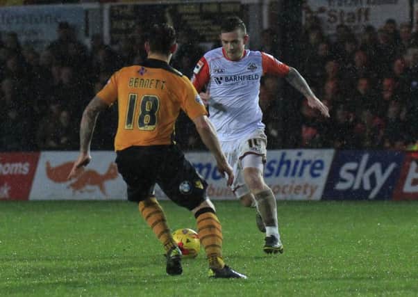 Jack Marriott sets off against Newport County