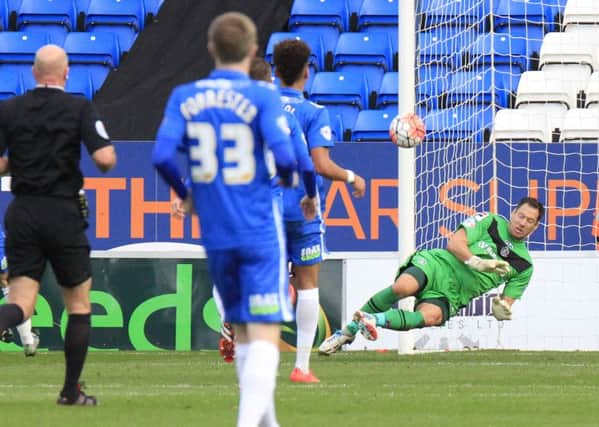 Mark Tyler makes another save at Peterborough