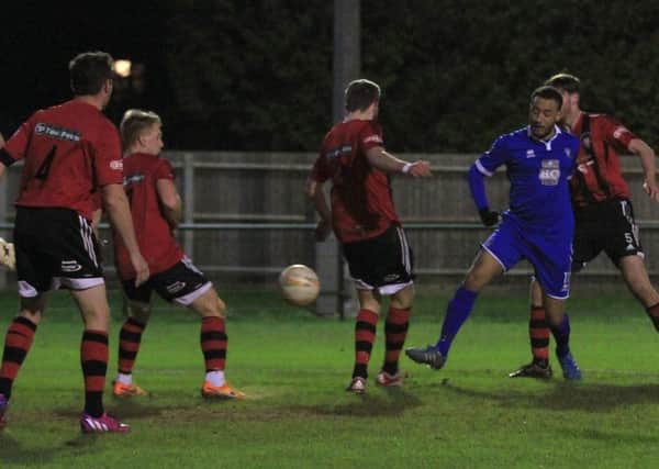 Jermaine Hall scores the winner for AFC Dunstable