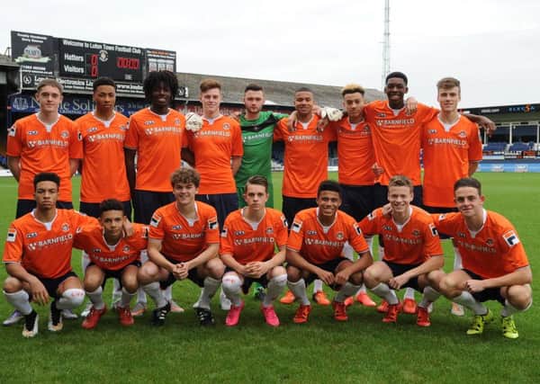 Luton Town's title-winning U18s squad