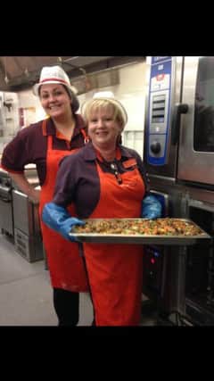 Sainsburys staff help out in Salvation Army soup kitchen