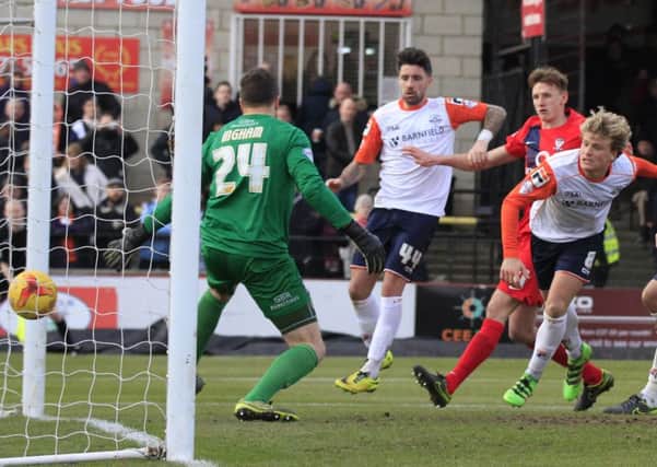 Cameron McGeehan opens the scoring against York City
