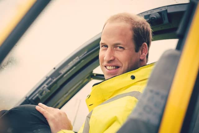 Prince William works 80 hours a month with the East Anglian Air Ambulance. Ben Bull Photography