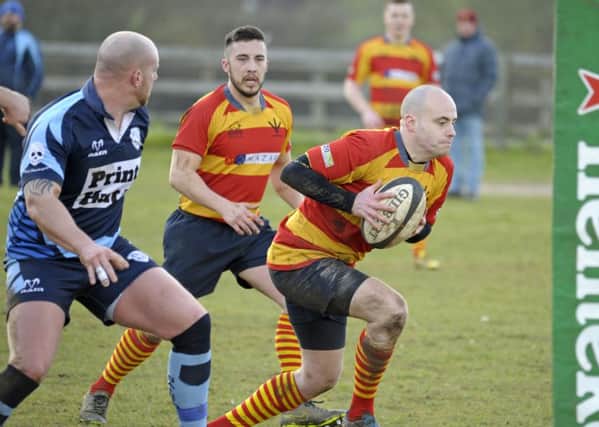 Dave Brooks scores another of his tries for Stockwood at the weekend