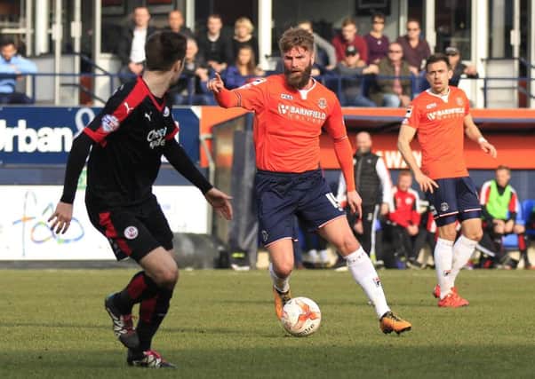 Paddy McCourt in possession against Crawley