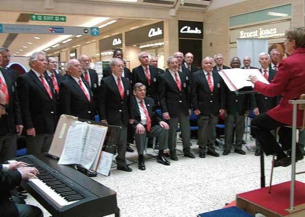 Vauxhall Male Voice Choir at the Mall, Luton