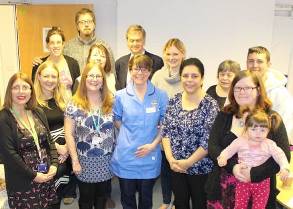 Supporters and staff at the L&D baby bereavement suite