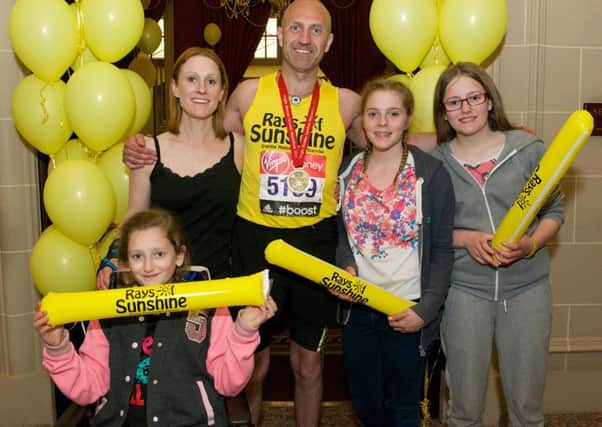 Graham took part in the London marathon in 2014 and raised money for Rays of Sunshine