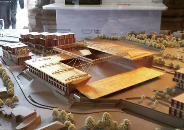 A 3D scale model of proposed Power Court development