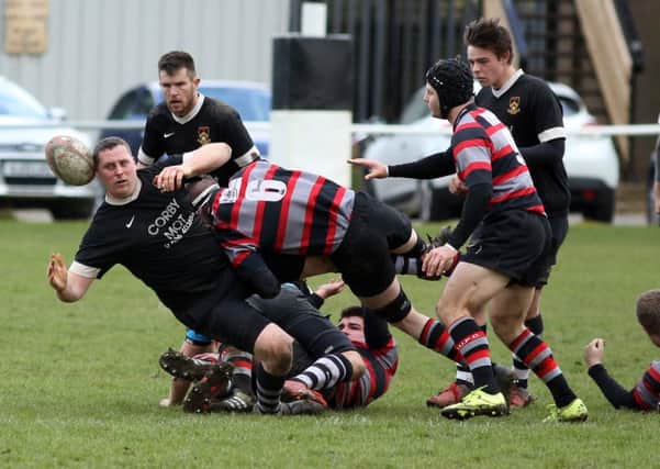 Action from Dees v S&L Corby. Pic: Alison Bagley