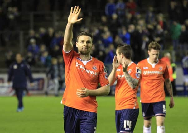 Stephen O'Donnell salutes Town's fans at Carlisle