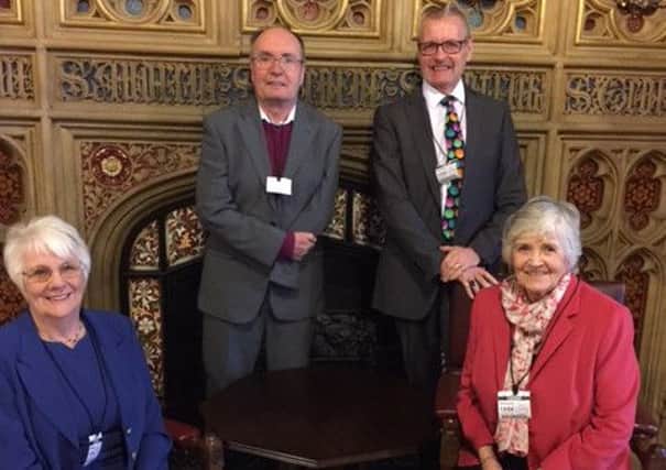 Four Samaritans who've each served their community for more than 40 years were invited to the Houses of Parliament