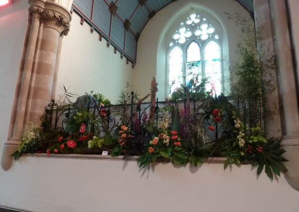 One of the stunning displays at last year's Lilley Flower Festival