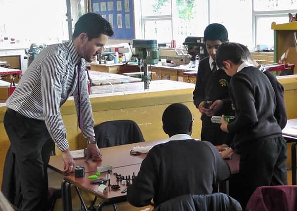 Engineer Phil West at Stopsley High School