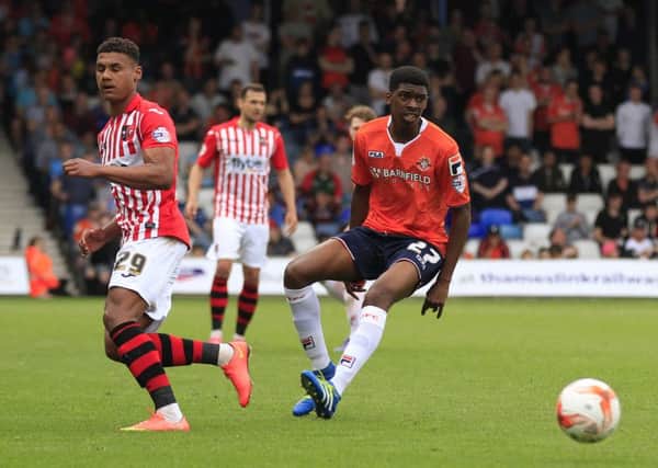 Teenager Tyreeq Bakinson on his Luton debut at the weekend