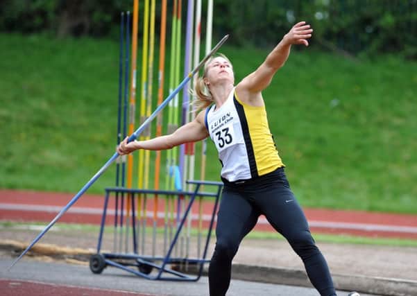 Jo Blair in action at the Beds County Champs on Sunday