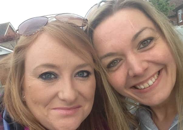 Luton mums Sarah Cooper and Amanda Carnell who are doing the London to Cambridge ultra marathon