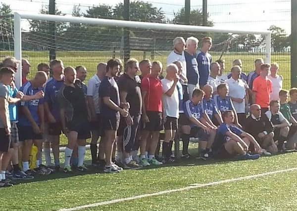 During last year's Old Gits Football Match for charity